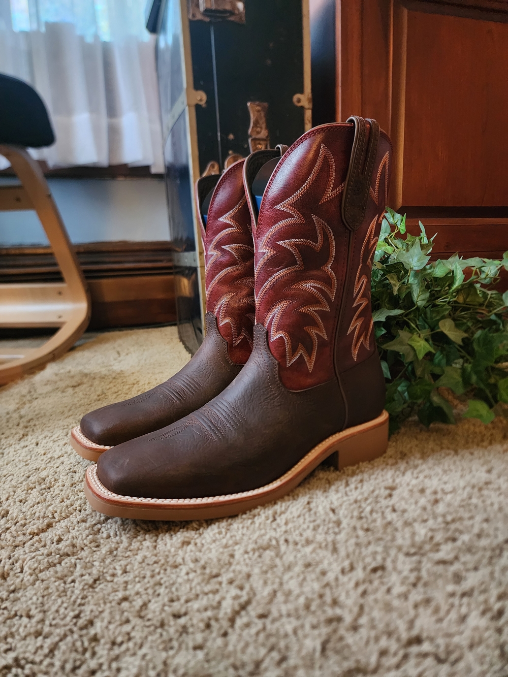 Durango Brown & Burgundy Men's Western Boots